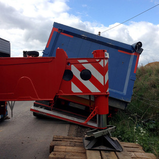Bergung eines LKW in Großvernich