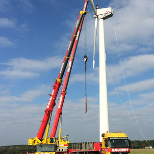 Demontage einer Windkraftanlage in Schleiden-Herhahn