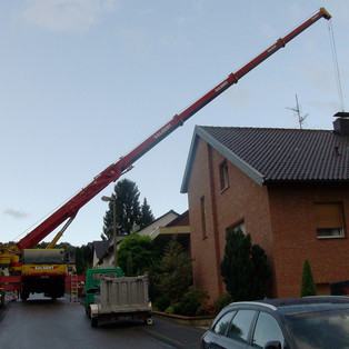 Heben von Natursteinen in Bornheim