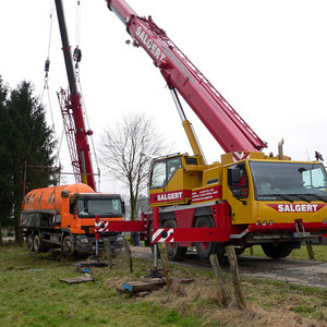 Bergung eines Flüssiggas-Tankwagens in Much-Scheidt 