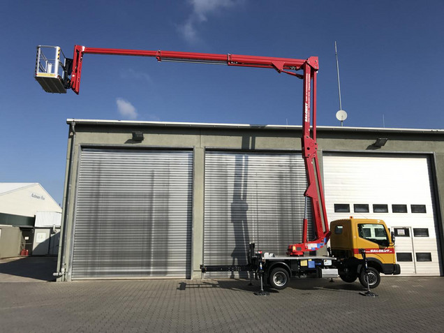 Salgert Arbeitsbühnenverleih / Mietservice: LKW Arbeitsbühne Ruthmann ECOLINE RS 200 auf 3,5 to Nissan
