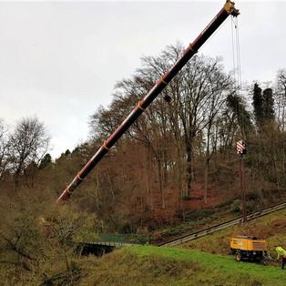 Heben eines Bohrgerätes und Zubehör mit dem LTM 1300