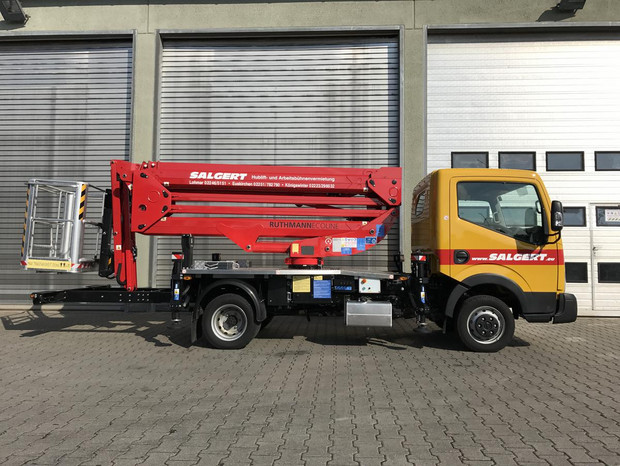 Salgert Arbeitsbühnenverleih / Mietservice: LKW Arbeitsbühne Ruthmann ECOLINE RS 200 auf 3,5 to Nissan