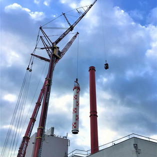 Demontage, Montage und Transport von Kaminelementen