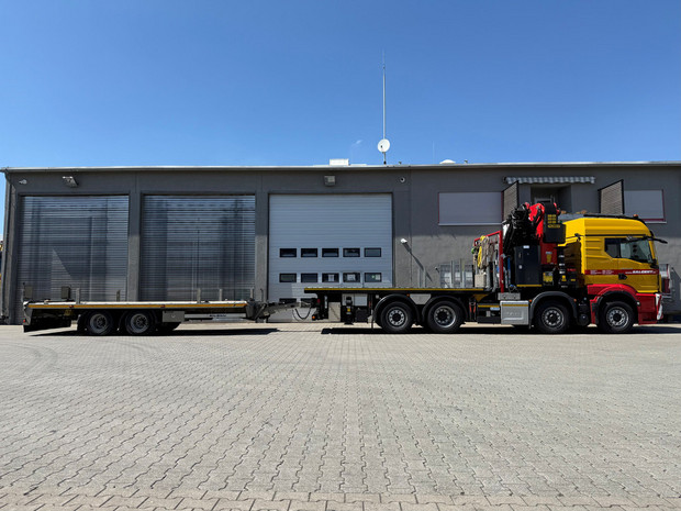 Salgert Transporteinheit mit Ladekran: PK 92000 SH auf MAN TGS 35.480
