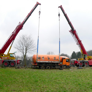 Bergung eines Flüssiggas-Tankwagens in Much-Scheidt 