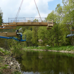 Montage von Brückenelementen, Lohmar-Wahlscheid