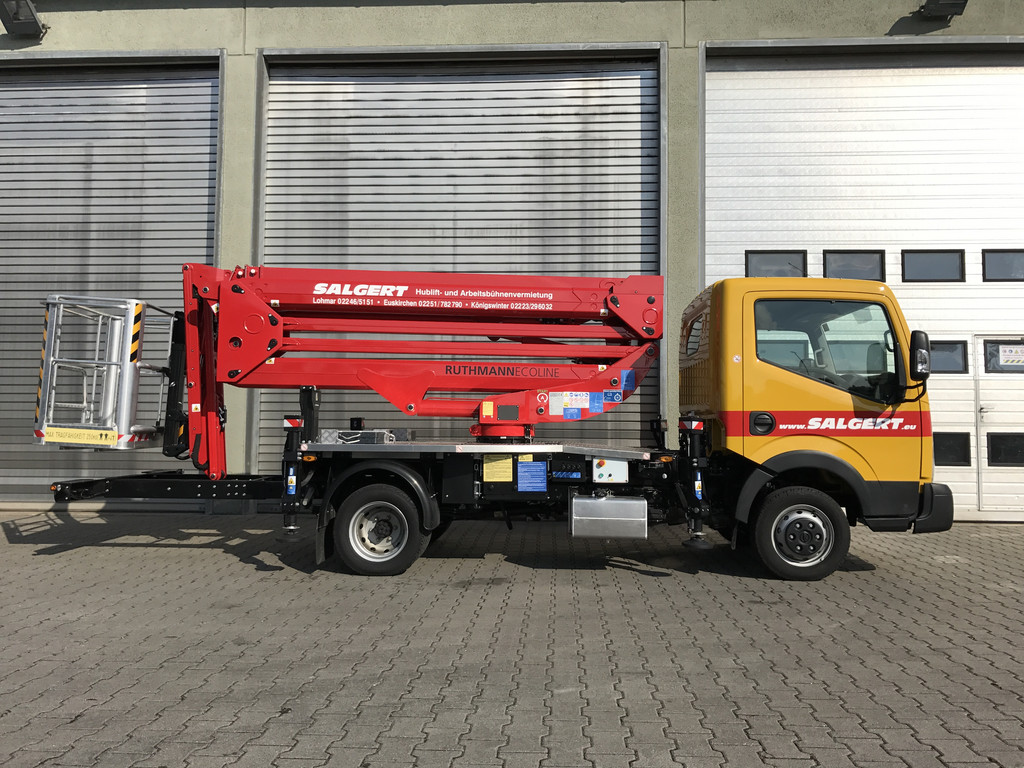 Salgert Arbeitsbühnenverleih / Mietservice: LKW Arbeitsbühne ECOLINE RS 200 auf 3,5 to Mercedes-Benz Sprinter