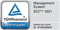 Salgert - TÜV-Logo Zertifizierung